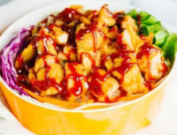 烤肉拌饭脆皮鸡饭~（美式盖饭）